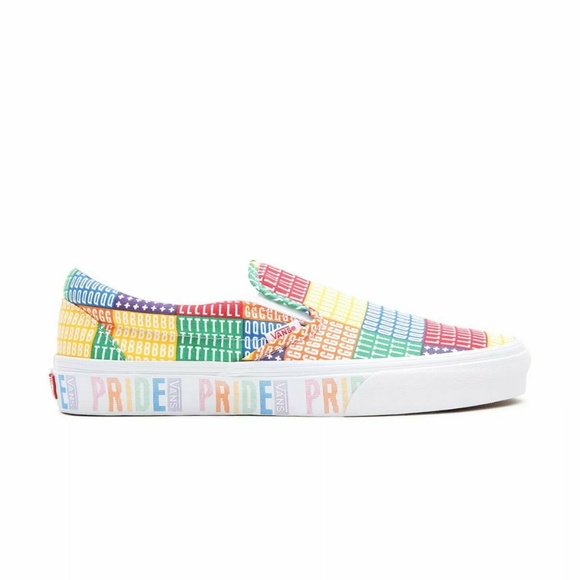 VANS Pride Classic Low Womens Slip-on Shoes Multicolor VN0A33TB3WJ1 NEW Multi Sz - Picture 2 of 7